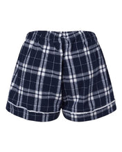 Load image into Gallery viewer, Navy/ Silver Plaid — back