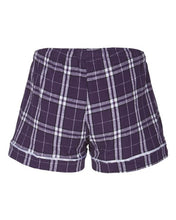 Load image into Gallery viewer, Purple/ White Plaid — back