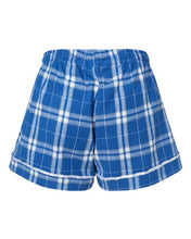 Load image into Gallery viewer, Royal/ Silver Plaid — back