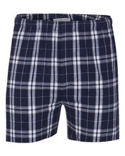 Load image into Gallery viewer, Navy/ Silver Plaid — front