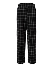 Load image into Gallery viewer, Varsity Black Oxford Plaid — back