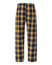 Load image into Gallery viewer, Navy Gold Mcintosh Plaid — back
