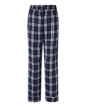Load image into Gallery viewer, Navy/ Silver Plaid — back