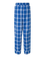 Load image into Gallery viewer, Royal/ Silver Plaid — back