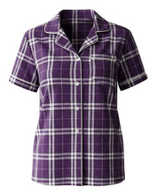 Load image into Gallery viewer, Purple/ White Plaid — front