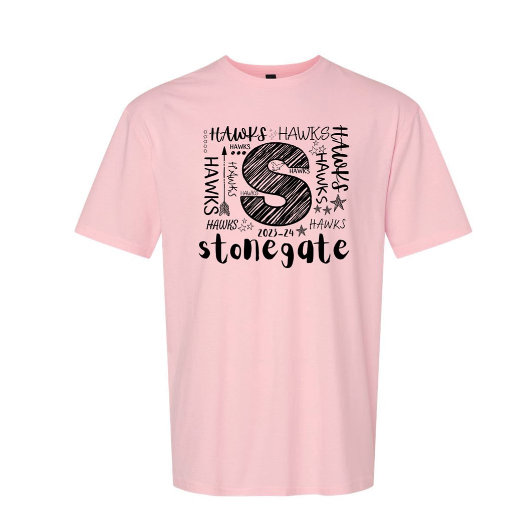 Stonegate Hawks All Over Graphic Tee