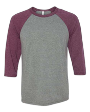 Load image into Gallery viewer, Grey/ Maroon Triblend — front · rembg