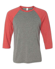 Load image into Gallery viewer, Grey/ Red Triblend — front · rembg