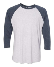 Load image into Gallery viewer, Indigo Sleeves/ Heather White Body — front · rembg
