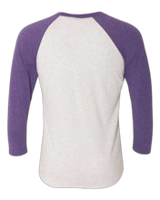 Load image into Gallery viewer, Purple Rush Sleeves/ Heather White Body — back · rembg