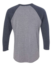 Load image into Gallery viewer, Vintage Navy Sleeves/ Premium Heather Body — back · rembg