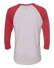 Load image into Gallery viewer, Vintage Red Sleeves/ Heather White Body — back · rembg