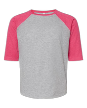 Load image into Gallery viewer, Vintage Heather/ Vintage Hot Pink — front · rembg