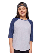 Load image into Gallery viewer, Vintage Heather/ Vintage True Navy — front · rembg