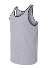 Load image into Gallery viewer, Athletic Heather/ Navy — side · rembg