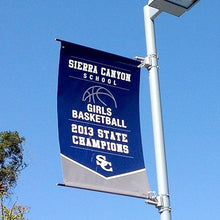 Load image into Gallery viewer, Street Pole Vinyl Banner with Bracket