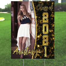Load image into Gallery viewer, Custom Graduation Yard Sign - Style1 (Single Sided)
