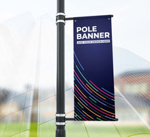 Load image into Gallery viewer, Street Pole Vinyl Banner with Bracket
