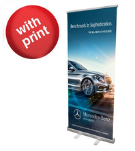 Load image into Gallery viewer, Retractable Roll Up Banner Stand - 33" Wide