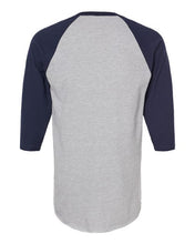 Load image into Gallery viewer, Heather Grey/ Navy — back
