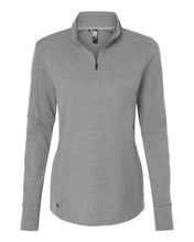 Load image into Gallery viewer, Adidas A555 — Women's 3-Stripes Quarter-Zip Sweater Pullover
