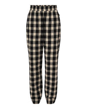 Load image into Gallery viewer, Black/ Ecru Buffalo Plaid — front
