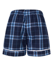 Load image into Gallery viewer, Navy/ Columbia Plaid — back

