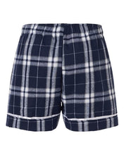 Load image into Gallery viewer, Navy/ Silver Plaid — back
