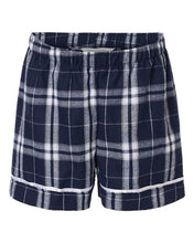 Load image into Gallery viewer, Navy/ Silver Plaid — front
