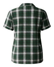 Load image into Gallery viewer, Green/ White Plaid — back
