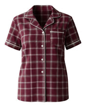 Load image into Gallery viewer, Varsity Maroon Oxford Plaid — front
