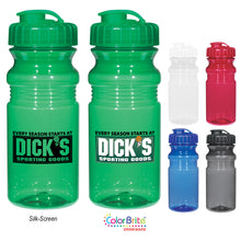 Load image into Gallery viewer, 20 Oz. Poly-Clear™ Fitness Bottle With Sipper Lid
