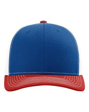 Load image into Gallery viewer, Royal/ White/ Red — front
