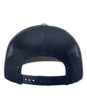 Load image into Gallery viewer, Heather Grey/ Navy — back
