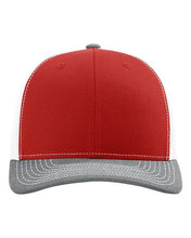 Load image into Gallery viewer, Red/ White/ Heather Grey — front
