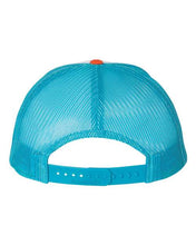 Load image into Gallery viewer, White/ Blue Hawaiin/ Pale Orange — back
