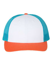 Load image into Gallery viewer, White/ Blue Hawaiin/ Pale Orange — front
