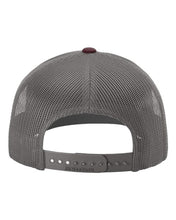Load image into Gallery viewer, Heather Grey/ Charcoal/ Maroon — back
