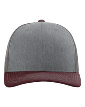 Load image into Gallery viewer, Heather Grey/ Charcoal/ Maroon — front
