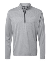 Load image into Gallery viewer, Adidas A522 — Men's Ultimate365 Heather Block Print Quarter-Zip Pullover
