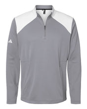Load image into Gallery viewer, Adidas A532 — Men's Textured Mixed Media Quarter-Zip Pullover
