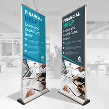 Load image into Gallery viewer, Deluxe Double-Sided Retractable Banner Stands

