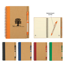 Load image into Gallery viewer, Eco-Inspired Spiral Notebook &amp; Pen
