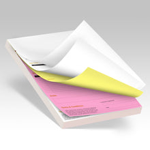 Load image into Gallery viewer, 3-part NCR Form Pads w Wraparound Cover
