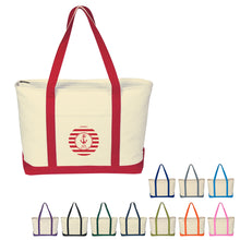 Load image into Gallery viewer, Large Starboard Cotton Canvas Tote Bag
