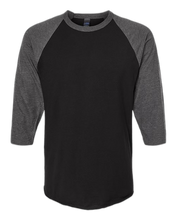 Load image into Gallery viewer, Black/ Heather Charcoal — front · rembg
