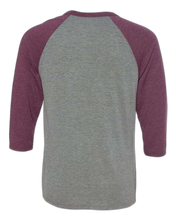 Load image into Gallery viewer, Grey/ Maroon Triblend — back · rembg
