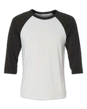 Load image into Gallery viewer, White Fleck/ Charcoal Triblend — front · rembg
