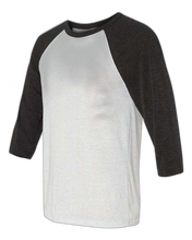 Load image into Gallery viewer, White Fleck/ Charcoal Triblend — side · rembg
