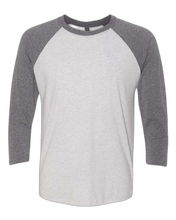 Load image into Gallery viewer, Premium Heather Sleeves/ Heather White Body — front · rembg
